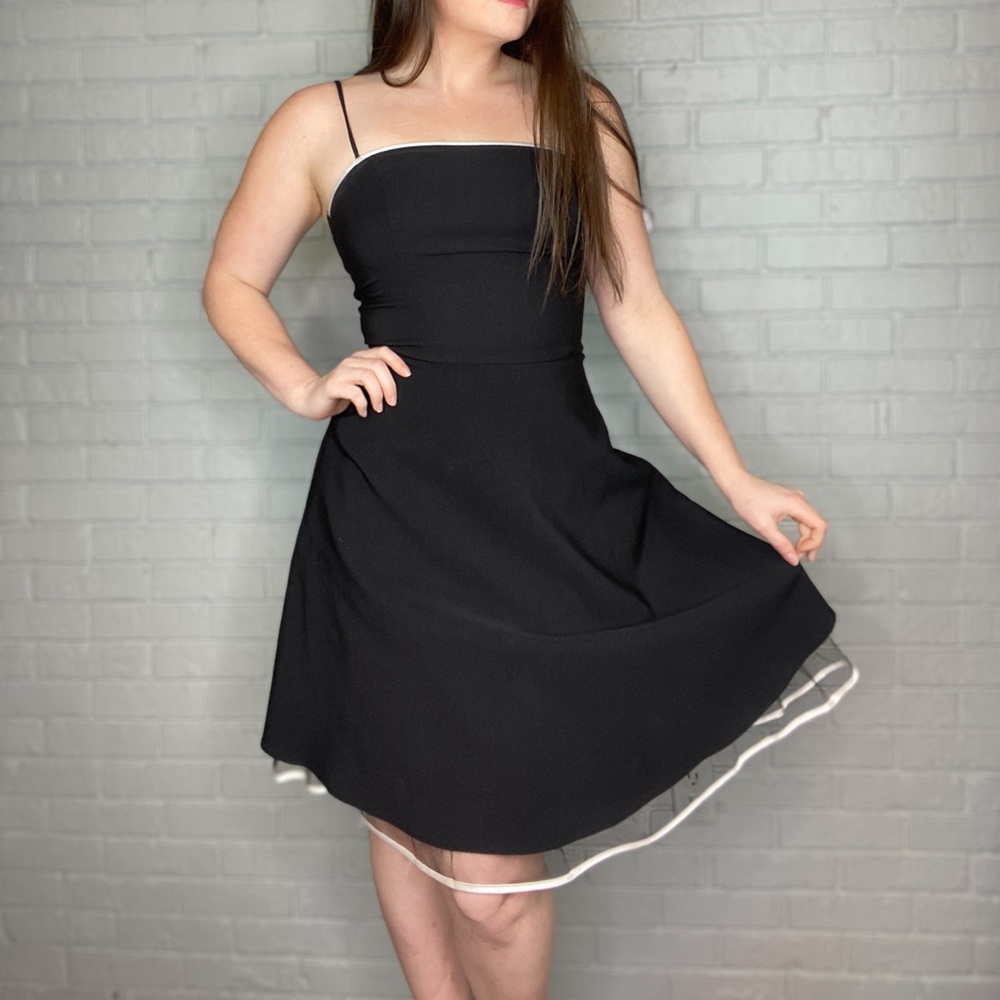 Vintage Y2K Party Dress with Tulle Hem by Steppin’ Out - Picture 13 of 13
